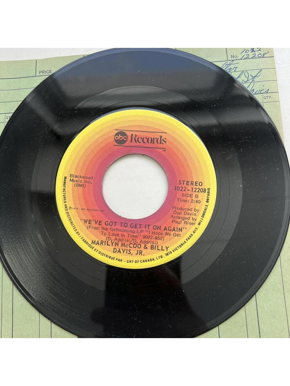 Marilyn McCoo & Billy Davis Jr. – You Don't Have To Be A Star 45rpm Vinyl  R49
